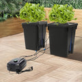Hydroponics Growing System with Top Drip Kit 5 Gallon Deep Water Culture Bucket System with 12W Air Pump Recirculating Drip Garden System for Growing Plants Flowers Vegetables Fruits