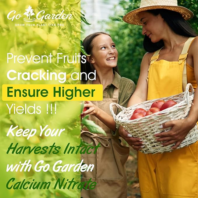 Go Garden Calcium Nitrate Fertilizer 100% Water-Soluble Plant Food Ready to Use for All Plants 950 Gram (100% Water Soluble Fertilizer)