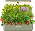 SUNCOZE Hydroponics Growing System Kit 12 Pods 24W LED Grow Light Indoor Garden 4L Water Tank with Quiet Pump Adjustable Height Herb Garden Planter Indoor Kit Gardening Gifts Green