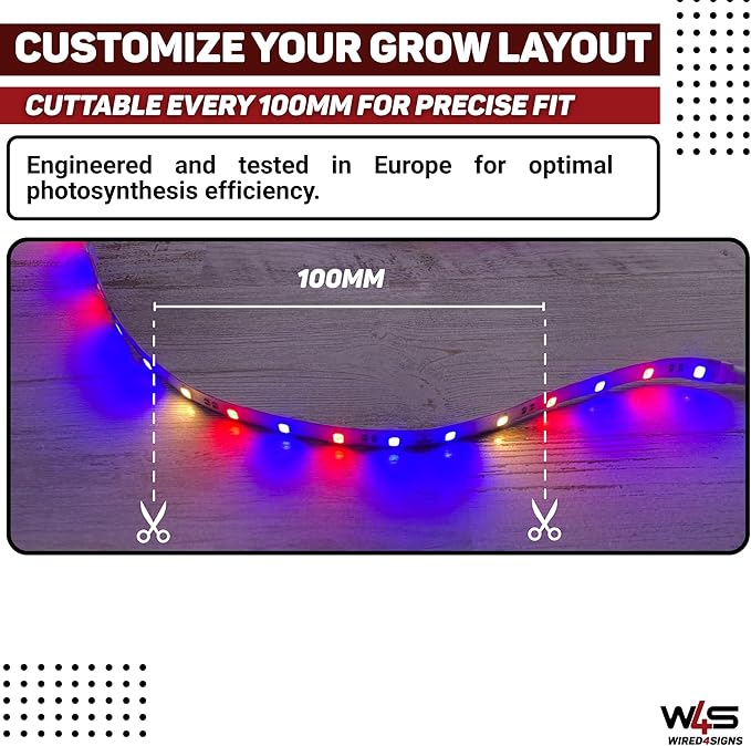 WIRED4SIGNS IP68 Horticultural Grow Light LED Strip 24V Cherry Tomato Series Waterproof Plant Lighting