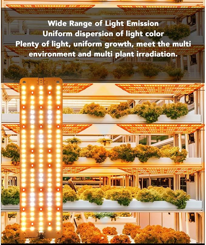Panel Grow Light 12V 300LED Beads Blue and Red Lights for Plants Plant Grow Light with Timer 3H 6H 12H 6 Gears Brightness for Flowers Vegetables Fruits Indoors Greenhouses