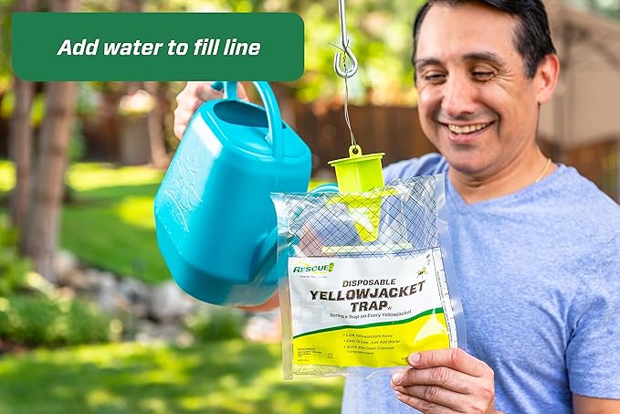 RESCUE! Disposable Summer Yellowjacket Trap - Mountain &amp Pacific Formula - 6 Traps