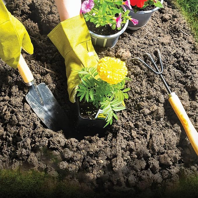 Set of 9 Garden Tools Set with A Storage Carry Bag Gardening Hand Tools Easy Handling for Outdoor Plant Care Gardening Gifts for Women Home Use
