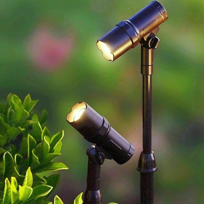 Smartyard SmartYard Solar LED Spotlight 2 Count Bronze Warm White