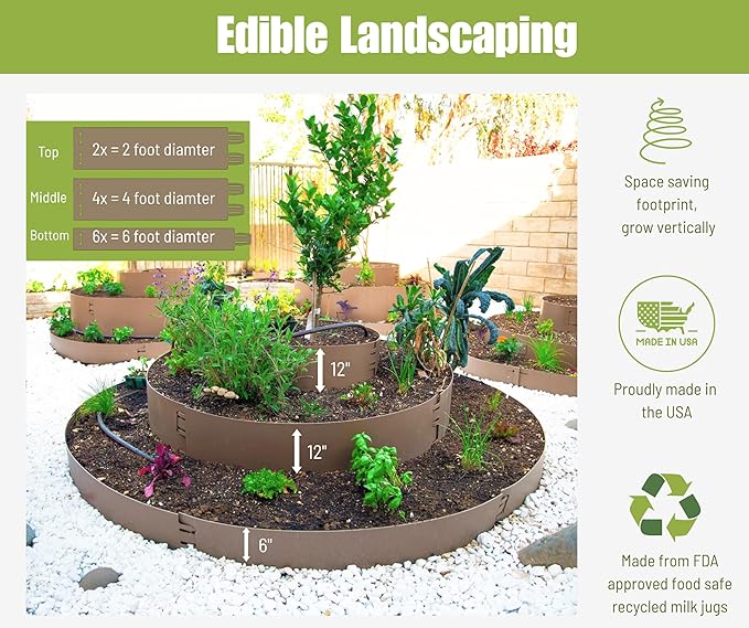 Dirt Locker Harvest Locker™ – Modular Stackable Raised Garden Bed Water-efficient Keyhole Planter &amp Compost‑Ready Harvest System