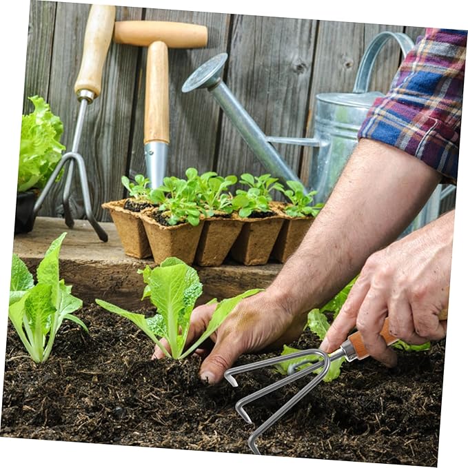 ibasenice 1set Garden Tool Multi-use Gardening Kit Handles Efficient for Soil Excavation and Weeding Compact and Gardening Tools