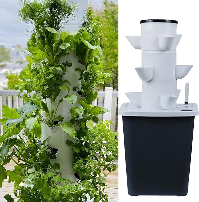 DIY Hydroponic Farm Equipment Aeroponic Cultivation System Hydroponic Planting System Hydroponic Planting Kit Garden Planting Box(15 Holes)