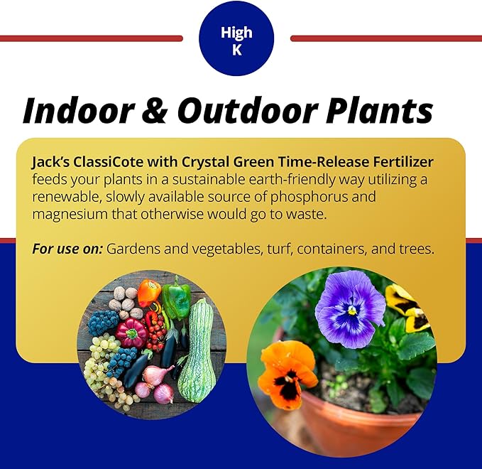 Jack's Classic 15-8-23 ClassiCote with Crystal Green Time-Release Fertilizer 2lbs