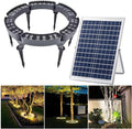Garden Solar Lights LED Solar Landscape Spotlights for Big Tree Outdoor Ring Tree Light Made to Last(Red LightPack of 6)