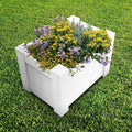 ECOOPTS 31x20x20 Raised Garden Bed Vinyl Planter Box for Vegetables Flowers Herbs Succulents Outdoor Indoor 2 Packs