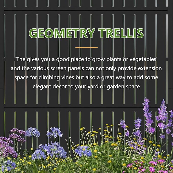 Casaphoria 72x47 Metal Raised Garden Bed with Trellis(2 Pack) Outdoor Planter Box with Wheels &amp Drainage Holes for Climbing Plants Flowers Elevated Garden Kit Black-Fence-Arched