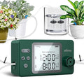 Automatic Watering System Dual Pump for Indoor Plants Built-in Rechargeable Battery Two Independent Water Zones Worry-Free Vacation Drip Irrigation Kit Water-Saving Smart Plant Waterer Green