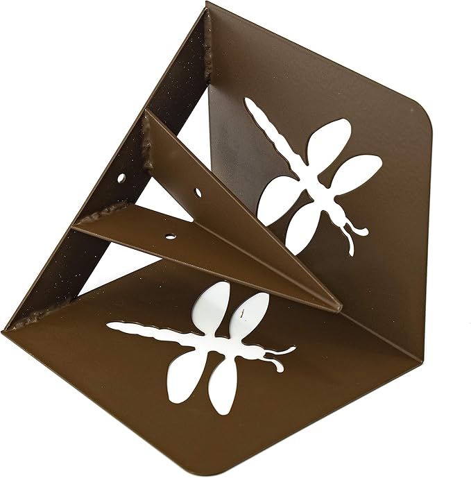 Garden Bloom 11023BL Bloom Dragonfly Instabrace Garden Flower Raised Bed Corners 9.5 Brown