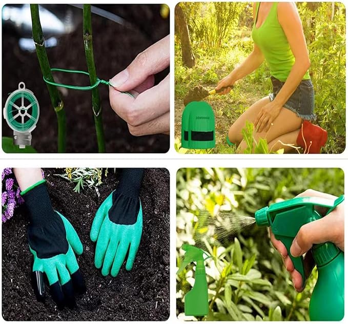 11 Pieces Stainless Steel Heavy Duty Gardening Tools Set Garden Tool Set Tree Trimmer Branch Cutter Kit Heavy Duty Hand Pruner Ergonomic Gardener Gardening Hand Tool Set