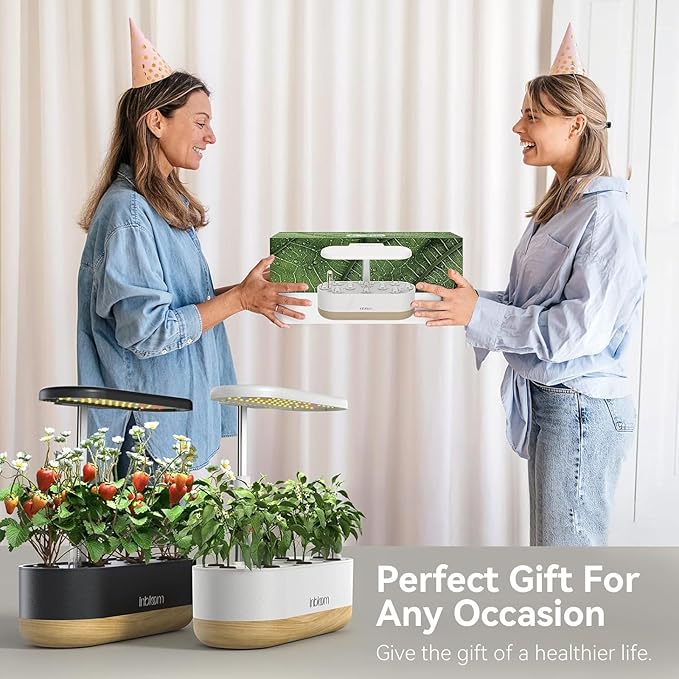 inbloom Hydroponics Growing System 12 Pods and Vibrant Wildflower &amp Fruit Mixd Seed Pod Kit