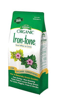Espoma Iron-Tone Plant Food Natural &amp Organic Fertilizer Iron Supplement Turns Yellow to Green 5 lb Pack of 2