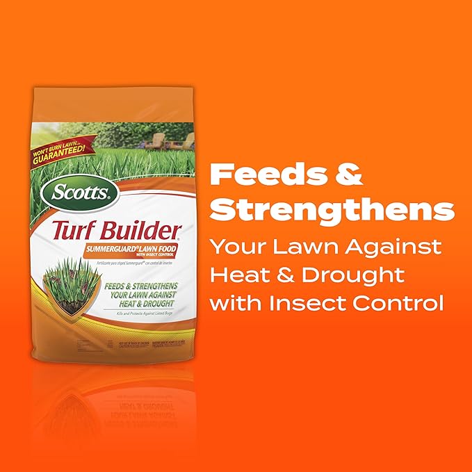 Scotts Turf Builder SummerGuard Lawn Food with Insect Control Fertilizer and Insect Killer 5000 sq. ft. 13.35 lbs.