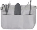 Picnic TIME Garden Bucket Tool Organizer Gardening Tools Organizer Bag with Hooks to Attach to Bucket Gardening Essentials and Gifts for Women and Men Plant Lover Gifts for Gardeners (Fog Gray)