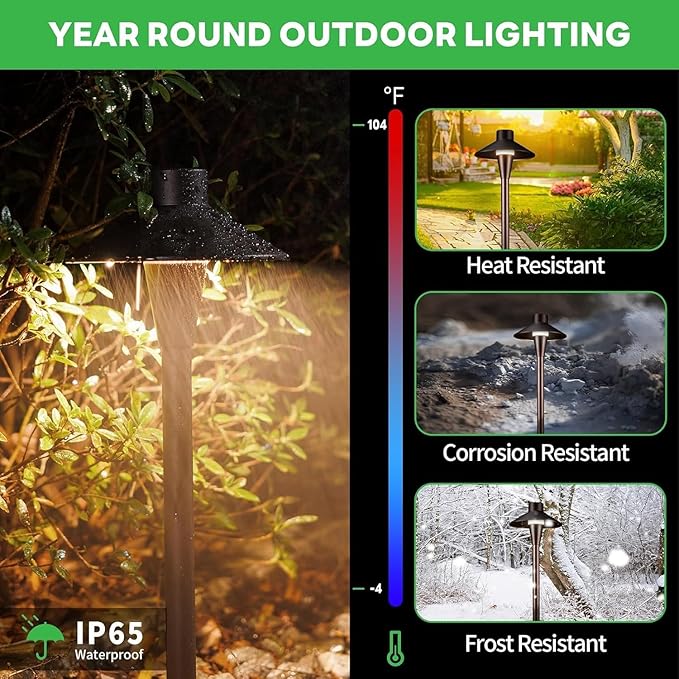 Landscape Path Lights Mushroom Lawn Light Outdoor Waterproof Floor Insert Lighting ORB Aluminum for Yard Walkway Driveway Garden(Warm Light7W(AC24V))