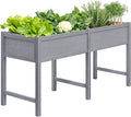TT Nature HDPE Raised Garden Bed with Legs 58x20x30 inch Outdoor Elevated Planter Box for Vegetables Herbs &amp Flowers Weather-Resistant Raised Garden Beds for Patio Balcony &amp Backyard Garde