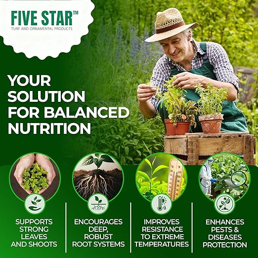 Five Star Arbor Pro 15-8-4 Liquid Fertilizer with Minors for Healthy Growth &amp Vibrant Plants - Slow-Release Nitrogen with Lasting Chelated Micronutrients for Trees Shrubs &amp Ornamentals - 1 Ga