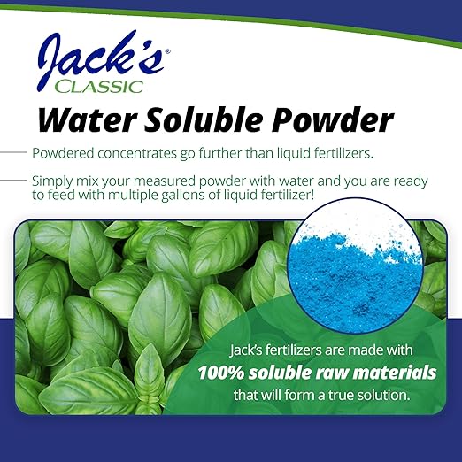 Jack's Classic 20-20-20 All Purpose Water-Soluble Fertilizer with Micronutrients to Provide General Growth on All Plants 1.5lbs 4 Pack