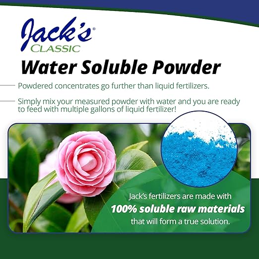 Jack's Classic 17-6-6 Acid Special Water-Soluble Fertilizer with Micronutrients to Promote Vegetative Growth and Blooms in Acid Loving Plants 4lbs