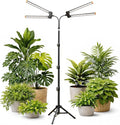 61'' Grow Light Floor Lamp6000K White Full Spectrum Growing Light for Indoor Tall Large PlantsHalf or Full Brightness Dimmable &amp Auto TimerAdjustable Height 17-61