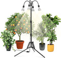 SANSI Upgraded 120W Grow Light with Adjustable Tripod Stand 5000K 660nm Full Spectrum 900W Equiv. LED Floor Plant Light for Indoor Plants Grow Lamp with Replaceable Bulbs for High PPFD Growing