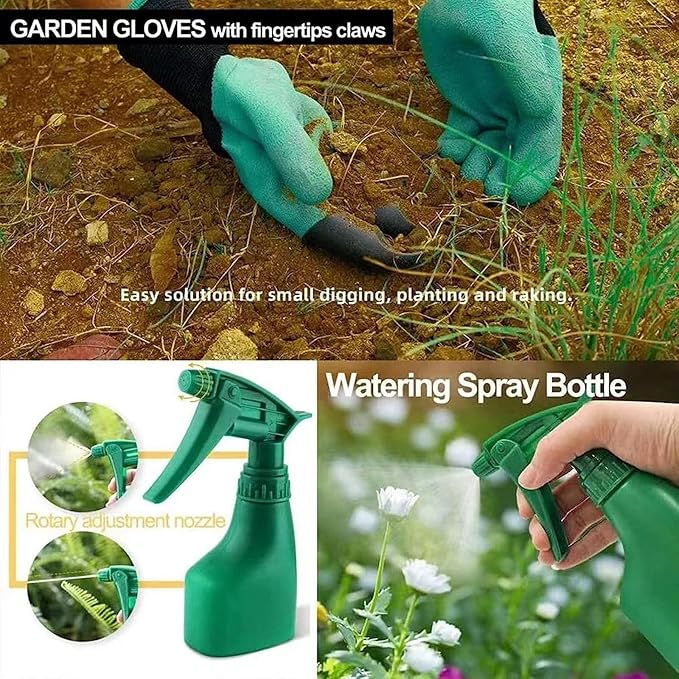 11 Pieces Stainless Steel Heavy Duty Gardening Tools Set Garden Tool Set Tree Trimmer Branch Cutter Kit Heavy Duty Hand Pruner Ergonomic Gardener Gardening Hand Tool Set