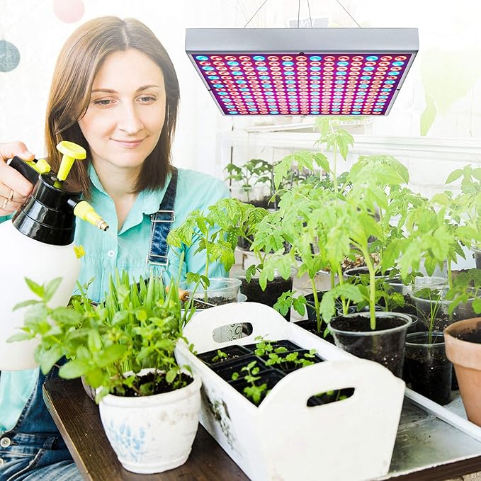 Diboys LED Grow Lights 75W Growing Lamp Bulbs for Indoor Plants Red Blue Full Spectrum Plant Light for Seedling Gardening Hydroponics Greenhouse