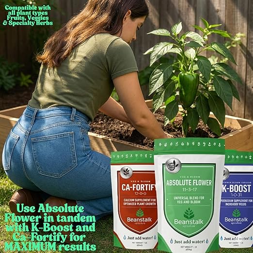 Absolute Flower 11-3-17 – Controlled-Release Bloom Fertilizer for Bigger Stickier Buds Ideal for Indoor Outdoor Hydroponic &amp Soil Grows High-Performance Flowering Nutrients– 1 lb
