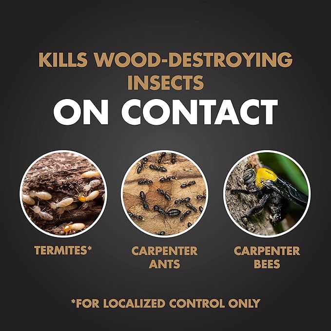 Spectracide Terminate Termite And Carpenter Ant Killer 1.33 Gallons Includes AccuShot Sprayer 4 Pack