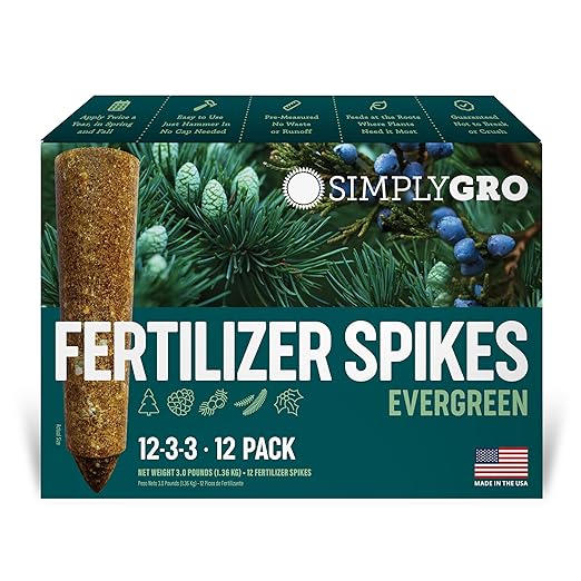 Fertilizer Spikes for Evergreen Trees &amp Shrubs (12 Spikes - 3.0 Lbs)