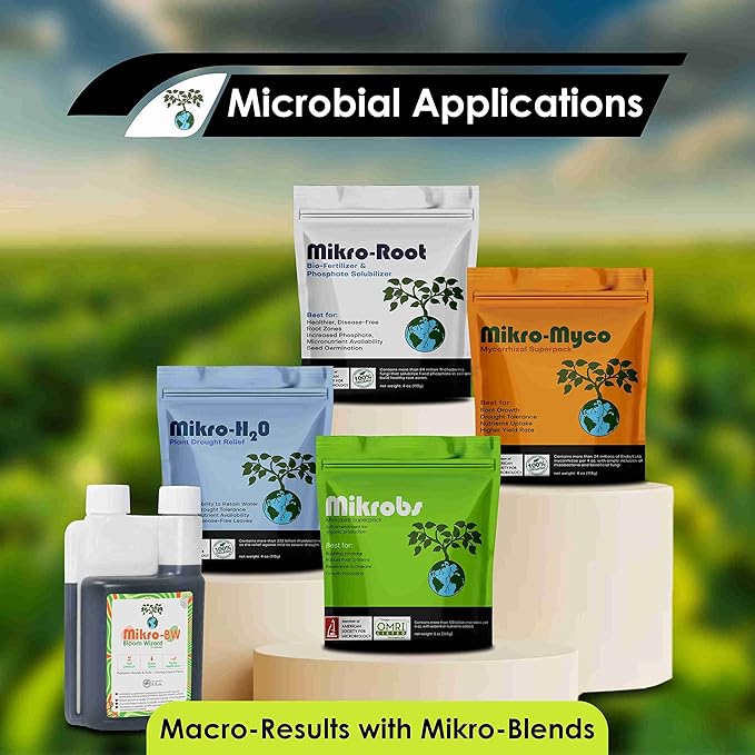 Mikro-Root Trichoderma Fungi for Healthier Root Management. Solubilize Fixed Phosphate in The Soil to be readily Available to Plants (4 oz)