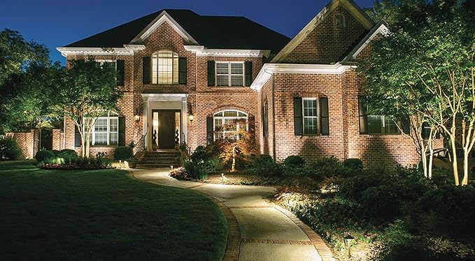 Westgate Lighting LED Landscape Lighting- Built-in Integrated LED Outdoor Light - Landscape Lighting- Integrated SMD LED Tower Clear Glass Lens (1 7-7/8 Diameter of Shade)