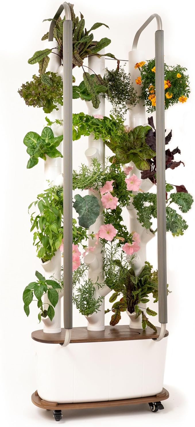 Gardyn Home Dolly - Mobile Rolling Cart for Hydroponics Growing System Kit &amp Indoor Garden Tower - Easily Move Your Hydroponic Systems While Protecting Your Floors from Water Drops Scratches &am