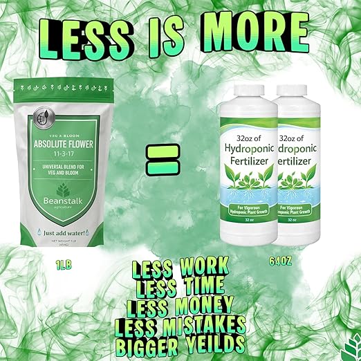 Absolute Flower 11-3-17 – Controlled-Release Bloom Fertilizer for Bigger Stickier Buds Ideal for Indoor Outdoor Hydroponic &amp Soil Grows High-Performance Flowering Nutrients– 1 lb