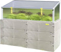 Exaco Juwel Kombi Dual Function Raised Bed &amp Cold Frame Gray Twin