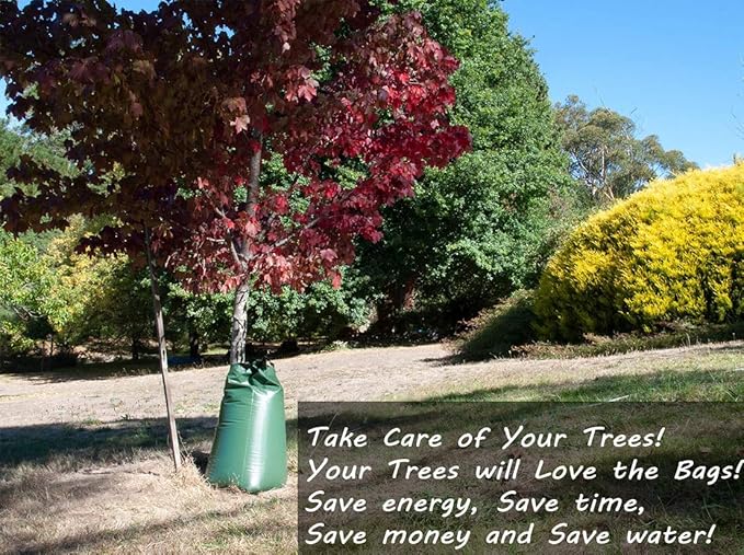 25 Gallon X-Large Tree Watering Bag Slow Release Tree Drip Irrigation Bag Automatic Water Saving Irrigation Water System for Young&ampNewly Planted Trees&ampEvergreens&ampShrubs