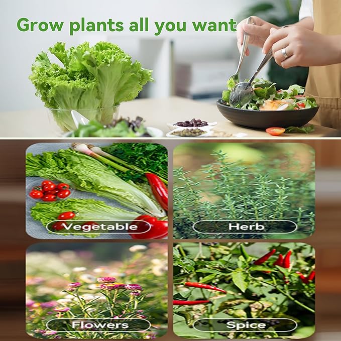 5/7/9 Tier Outdoor Indoor Hydroponic Grow Kit Hydroponics Growing System Tower with LED Grow Light for Gardening Lover9Tier (with Light)
