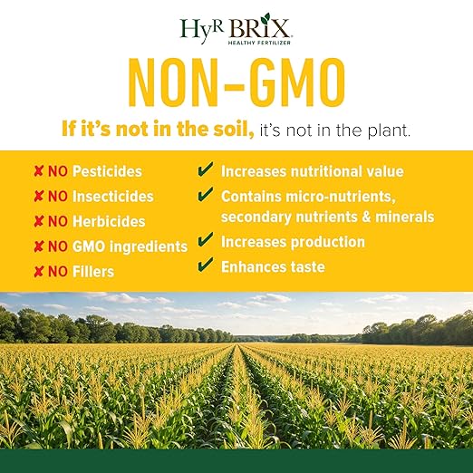 HyR BRIX Slow-Release 16-7-10 Sweet Corn Fertilizer 5lb Bucket - Corn Food with Calcium &amp Sulfur - Essential Micronutrients for Big Uniform Ears &amp Sweet Flavor