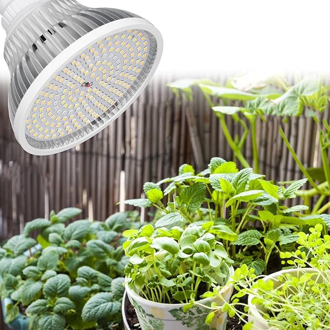 E27 Garden Plant Light Bulb22W Full Spectrum LED Grow Lamp 200LED for Garden Greenhouse Courtyard Balcony AC85V to 285V