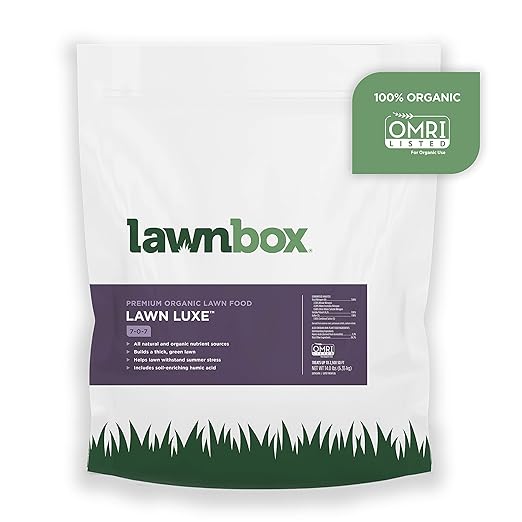 Lawn Luxe 7-0-7 100% Organic Summer Grass Fertilizer 14 lb Bag Covers 2500 sq ft