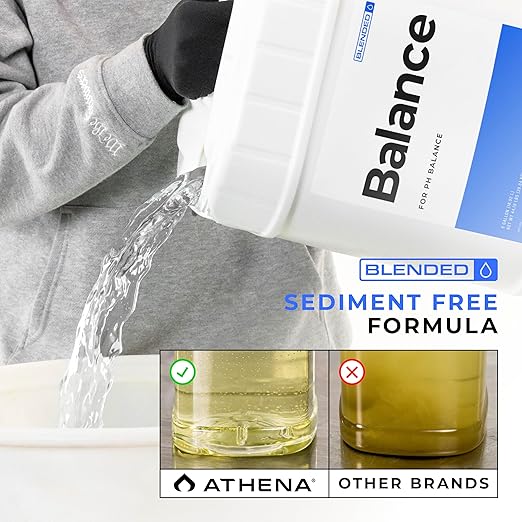 Athena Blended Balance | Liquid pH Buffer &amp Stabilizer for RO Water | Formula for Hydroponics | Sediment-Free Dosatron Compatible | 5 Gallon