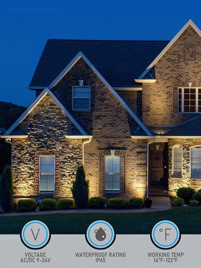 LEONLITE Solid Cast Brass Landscape Spotlights Low Voltage Landscape Light 12V Directional Uplights for Tree House Work with MR16 Bulb (Bulbs Not Included) IP65 7.72 Tall Bronze Pack of 4
