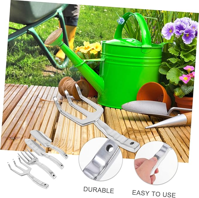YARNOW 1set Practical Gardening Tool Set for Efficient Planting and Soil Loosening Includes Rake Shovels and Cultivators for Outdoor Use Lightweight and Garden Tools Set