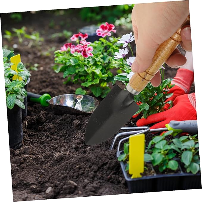 Portable Garden Tools Set Resistant Gardening Hand Tools for Digging Transplanting and Soil Loosening Lightweight Indoor and Outdoor Planting Kit