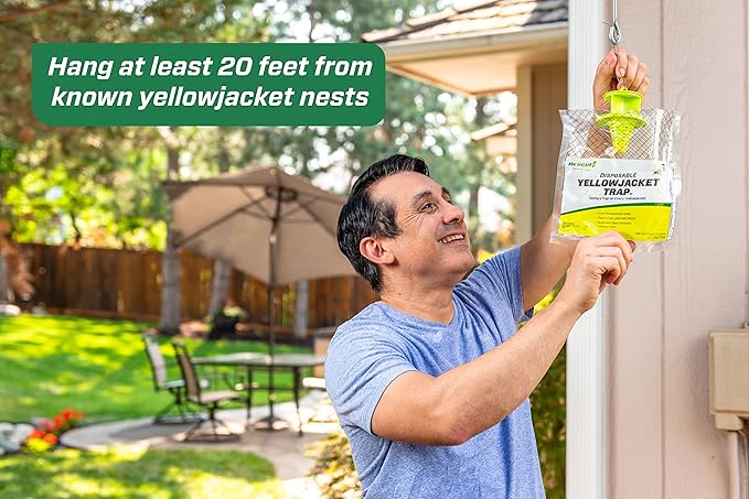 RESCUE! Disposable Summer Yellowjacket Trap - Mountain &amp Pacific Formula - 6 Traps