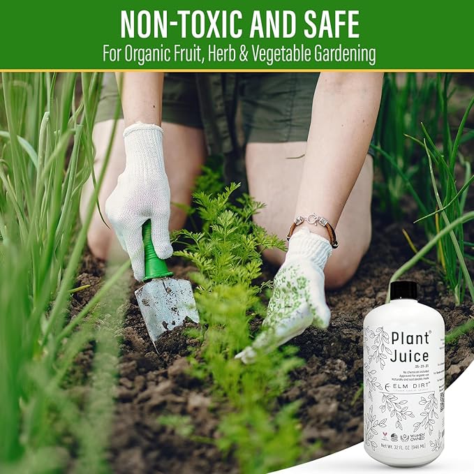 Elm Dirt Organic Fertilizer for All Plants - Indoor or Outdoor Earthworm Casting | Organic Plant Food for Houseplants Flowers &amp Gardens